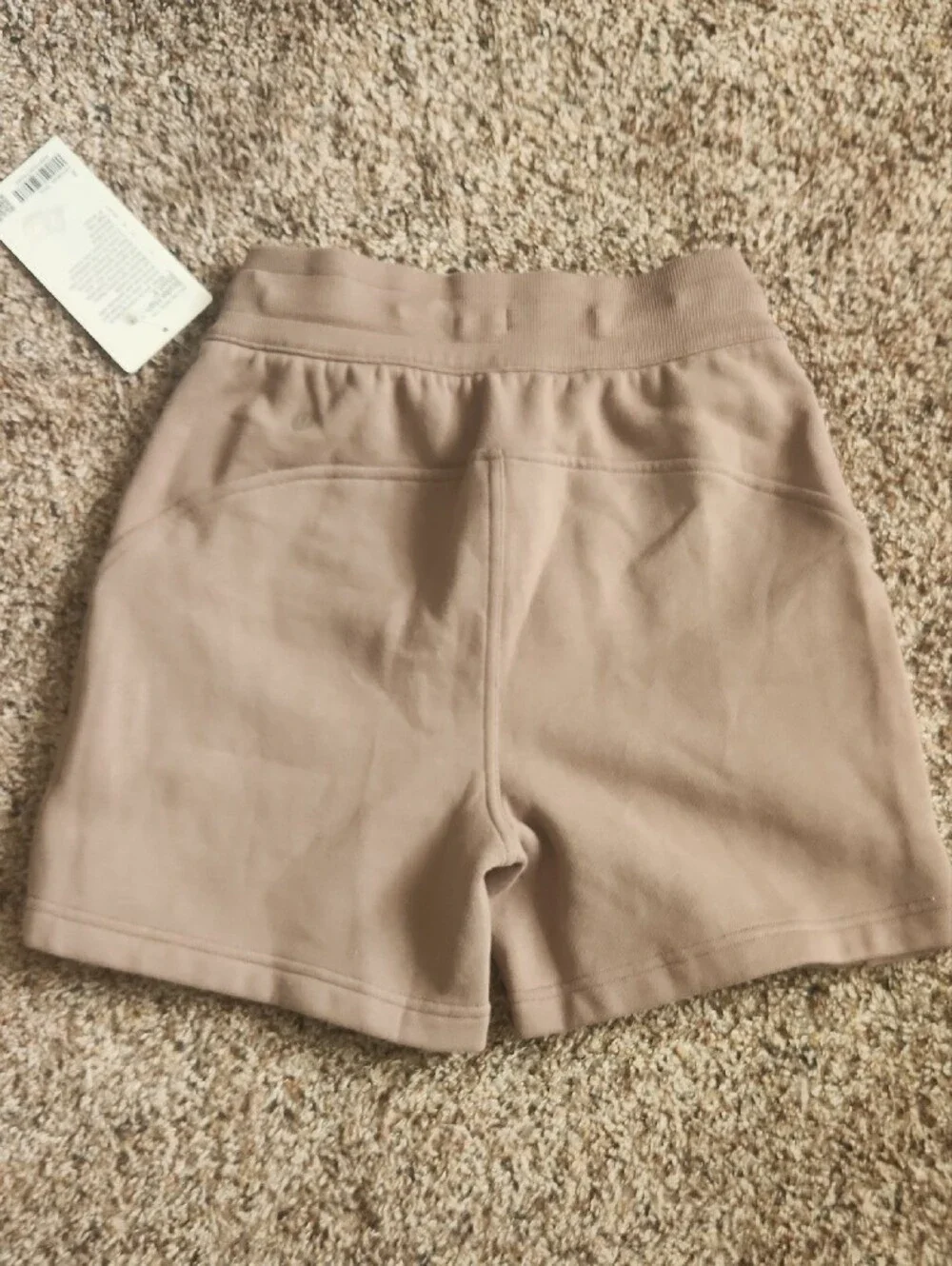 lululemon athletica Women's Taupe Scuba High Rise Shorts